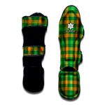 St. Patrick's Day Buffalo Check Print Muay Thai Shin Guard