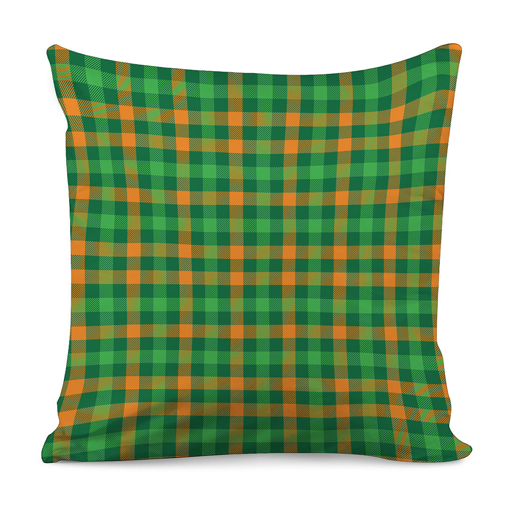 St. Patrick's Day Buffalo Check Print Pillow Cover