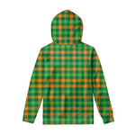 St. Patrick's Day Buffalo Check Print Pullover Hoodie
