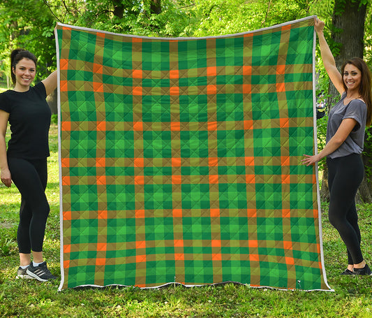 St. Patrick's Day Buffalo Check Print Quilt