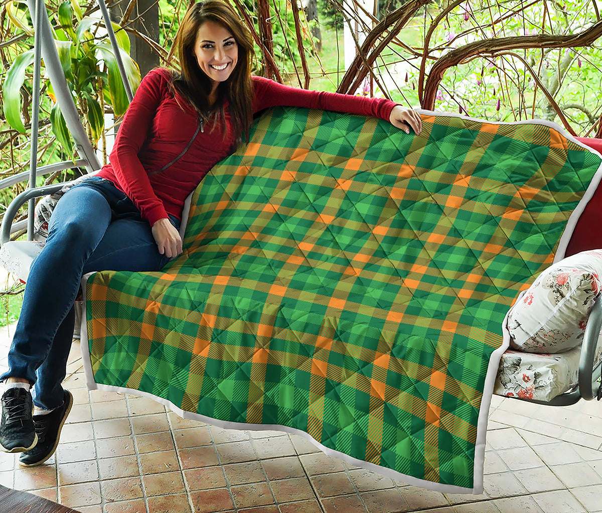 St. Patrick's Day Buffalo Check Print Quilt