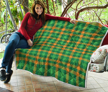 St. Patrick's Day Buffalo Check Print Quilt