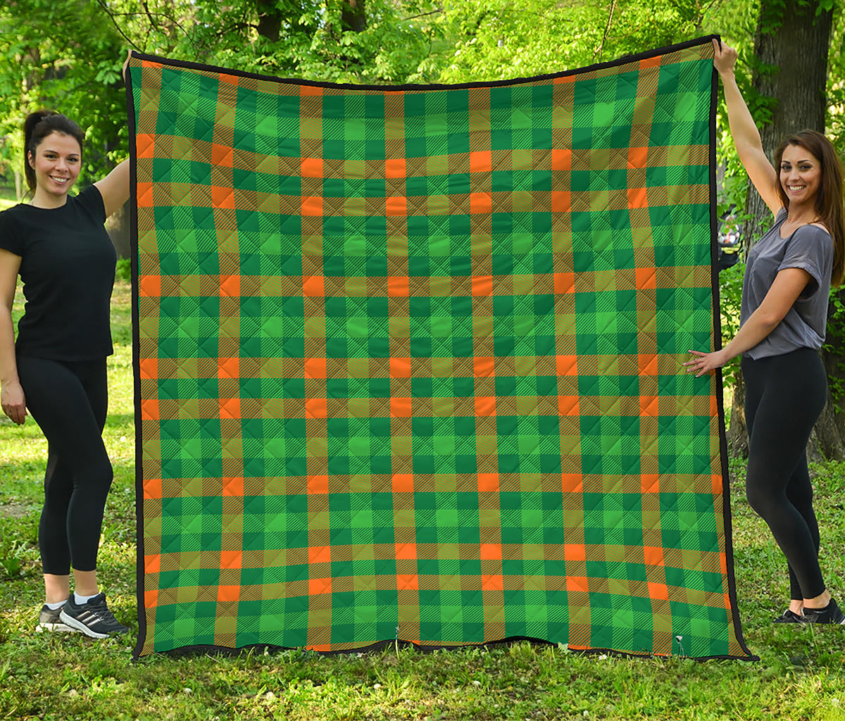 St. Patrick's Day Buffalo Check Print Quilt