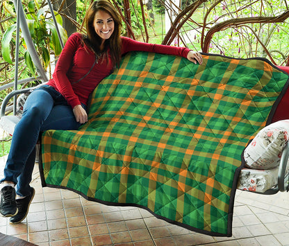St. Patrick's Day Buffalo Check Print Quilt
