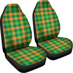 St. Patrick's Day Buffalo Check Print Universal Fit Car Seat Covers