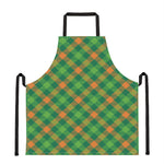 St. Patrick's Day Buffalo Pattern Print Apron