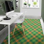 St. Patrick's Day Buffalo Pattern Print Area Rug