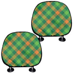 St. Patrick's Day Buffalo Pattern Print Car Headrest Covers