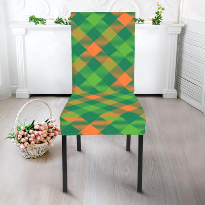 St. Patrick's Day Buffalo Pattern Print Dining Chair Slipcover
