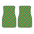 St. Patrick's Day Buffalo Pattern Print Front Car Floor Mats