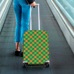 St. Patrick's Day Buffalo Pattern Print Luggage Cover