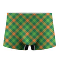 St. Patrick's Day Buffalo Pattern Print Men's Boxer Briefs