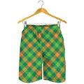St. Patrick's Day Buffalo Pattern Print Men's Shorts