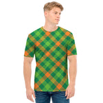 St. Patrick's Day Buffalo Pattern Print Men's T-Shirt