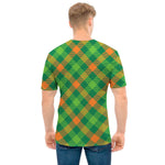 St. Patrick's Day Buffalo Pattern Print Men's T-Shirt