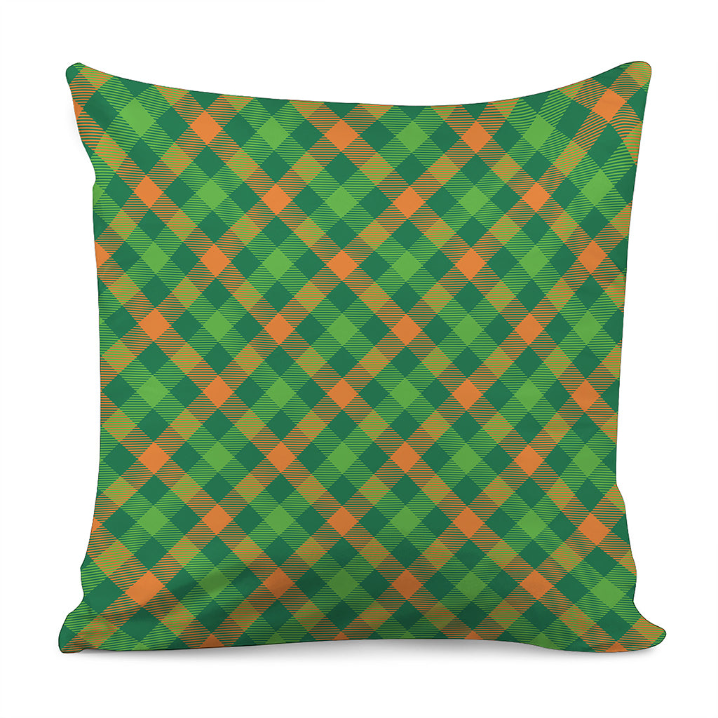 St. Patrick's Day Buffalo Pattern Print Pillow Cover