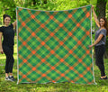 St. Patrick's Day Buffalo Pattern Print Quilt
