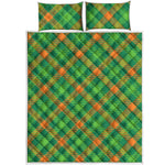 St. Patrick's Day Buffalo Pattern Print Quilt Bed Set