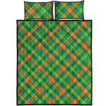 St. Patrick's Day Buffalo Pattern Print Quilt Bed Set