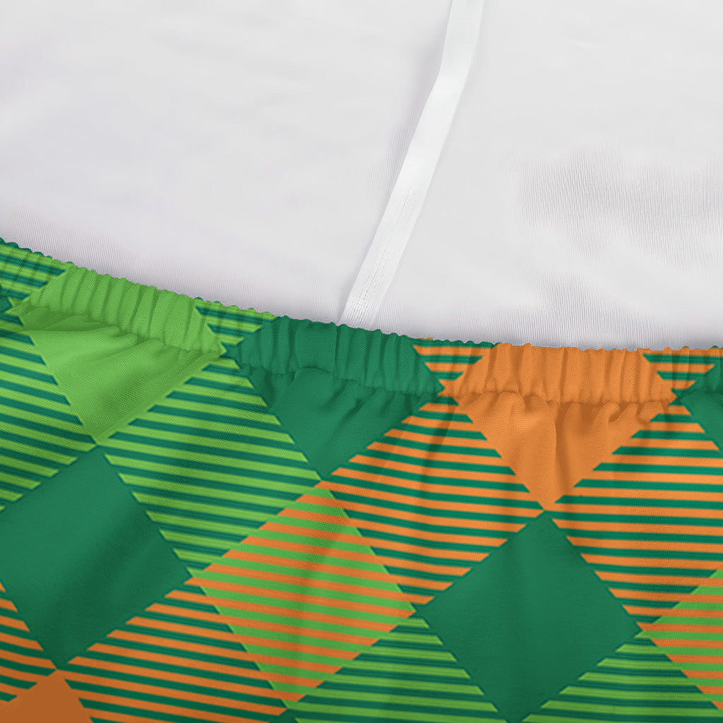St. Patrick's Day Buffalo Pattern Print Sofa Cover