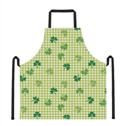 St. Patrick's Day Buffalo Plaid Print Apron