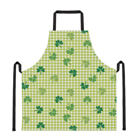 St. Patrick's Day Buffalo Plaid Print Apron