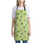 St. Patrick's Day Buffalo Plaid Print Apron