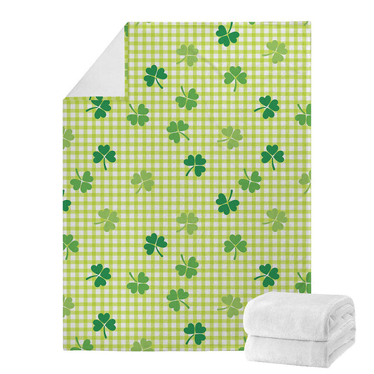 St. Patrick's Day Buffalo Plaid Print Blanket