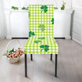 St. Patrick's Day Buffalo Plaid Print Dining Chair Slipcover