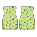 St. Patrick's Day Buffalo Plaid Print Front Car Floor Mats
