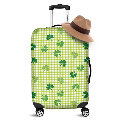St. Patrick's Day Buffalo Plaid Print Luggage Cover