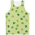 St. Patrick's Day Buffalo Plaid Print Men's Tank Top