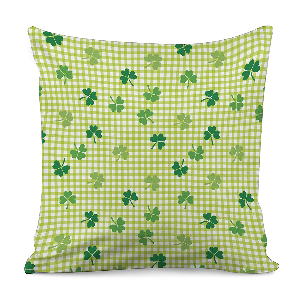 St. Patrick's Day Buffalo Plaid Print Pillow Cover