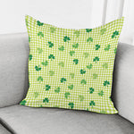 St. Patrick's Day Buffalo Plaid Print Pillow Cover