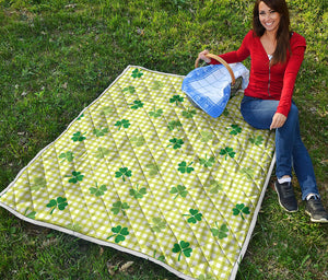 St. Patrick's Day Buffalo Plaid Print Quilt