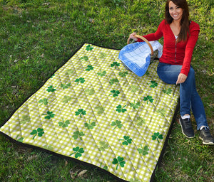 St. Patrick's Day Buffalo Plaid Print Quilt