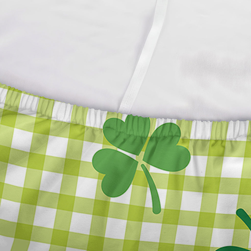St. Patrick's Day Buffalo Plaid Print Sofa Cover