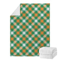 St. Patrick's Day Plaid Pattern Print Blanket