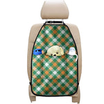 St. Patrick's Day Plaid Pattern Print Car Seat Organizers