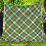 St. Patrick's Day Plaid Pattern Print Quilt