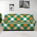 St. Patrick's Day Plaid Pattern Print Sofa Cover
