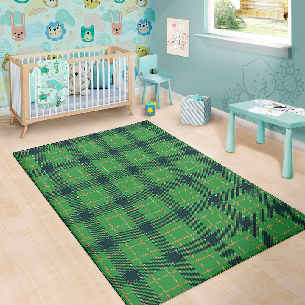 St. Patrick's Day Scottish Plaid Print Area Rug