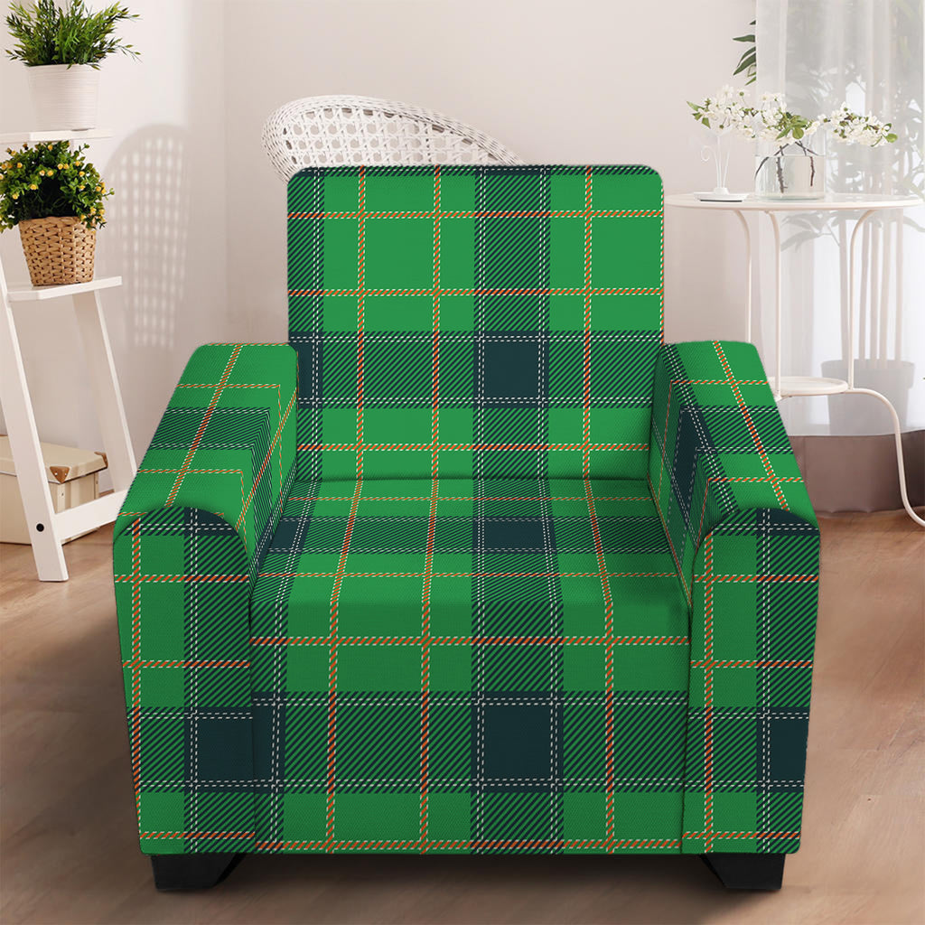 St. Patrick's Day Scottish Plaid Print Armchair Slipcover