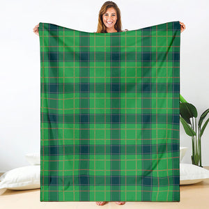 St. Patrick's Day Scottish Plaid Print Blanket