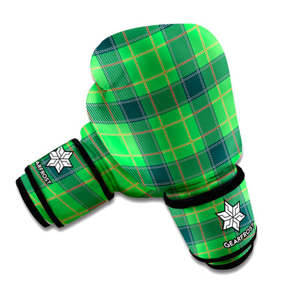 St. Patrick's Day Scottish Plaid Print Boxing Gloves