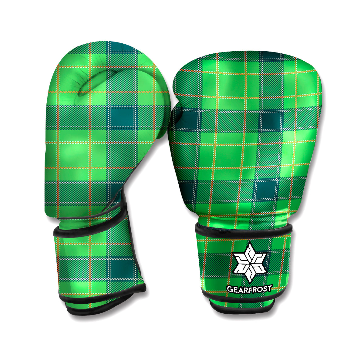 St. Patrick's Day Scottish Plaid Print Boxing Gloves