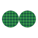 St. Patrick's Day Scottish Plaid Print Car Coasters