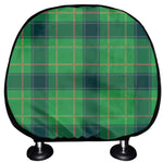 St. Patrick's Day Scottish Plaid Print Car Headrest Covers