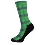 St. Patrick's Day Scottish Plaid Print Crew Socks