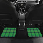 St. Patrick's Day Scottish Plaid Print Front and Back Car Floor Mats